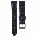 Full-Stitch Midnight Blue kožni kaiš za sat sa gumenom podlogom - Slika 2