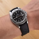 TROPICAL BLACK gumeni kaiš za sat - Slika 3