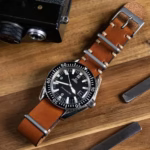 Caramel Military kožni kaiš za sat - Slika 5