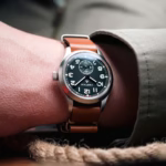 Caramel Military kožni kaiš za sat - Slika 4