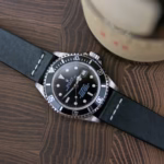 Cross-Stitch Black kožni kaiš za sat - Slika 3