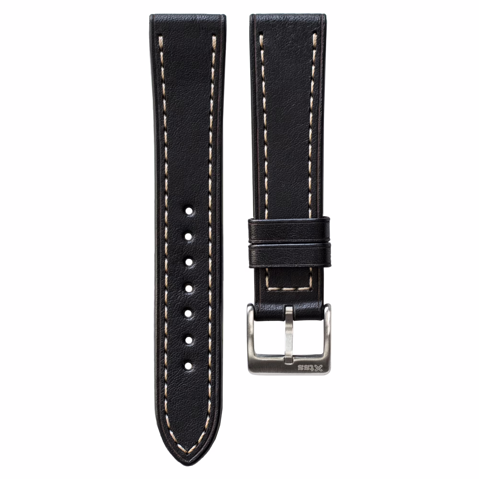Full-Stitch-Black-kozni-kais-za-sat Full-Stitch Black kožni kaiš za sat - Slika 1