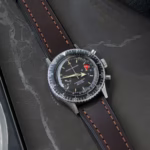 Full-Stitch Dark Brown Shell Cordovan kožni kaiš za sat - Slika 3