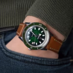 Full-Stitch Dark Tan kožni kaiš za sat - Slika 6