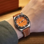 Full-Stitch Diablo Distressed kožni kaiš za sat sa gumenom podlogom - Slika 4