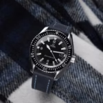 Full-Stitch Midnight Blue kožni kaiš za sat sa gumenom podlogom - Slika 3