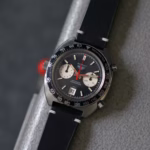 Two-Stitch Black kožni kaiš za sat - Slika 5