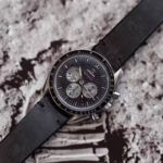 Two-Stitch Coal kožni kaiš za sat - Slika 2