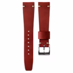 Two-Stitch Maroon Red kožni kaiš za sat