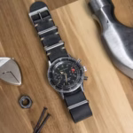 Vintage Grey Military kožni kaiš za sat - Slika 5