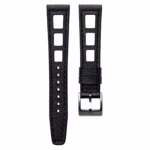 Yema Style Racing Black kožni kaiš za sat